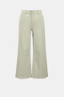Joseph Ribkoff Goldie | Featherweave Denim Wide Leg Cropped Jeans- 262918B