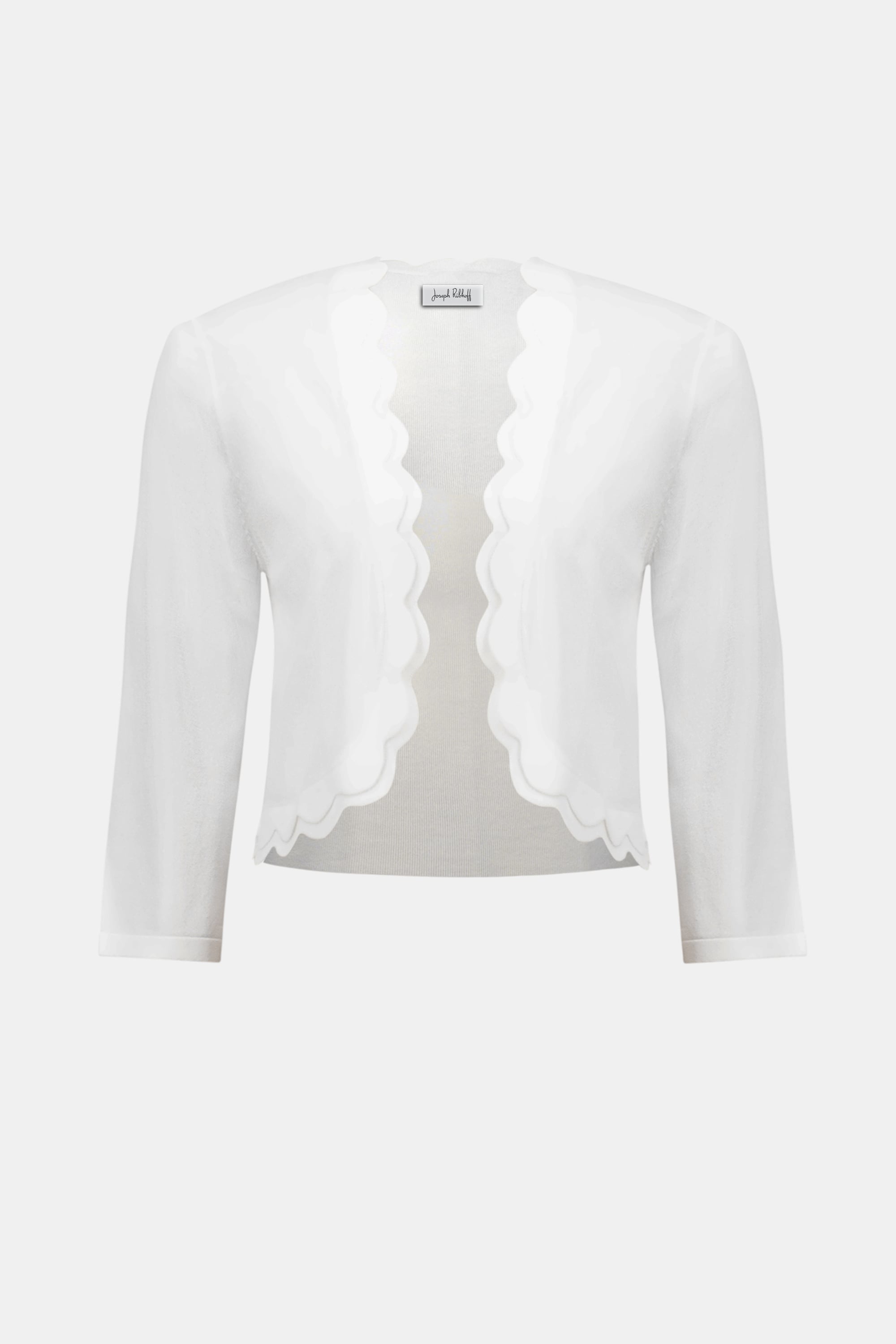 Viscose Sweater Knit Fitted Bolero Cardigan