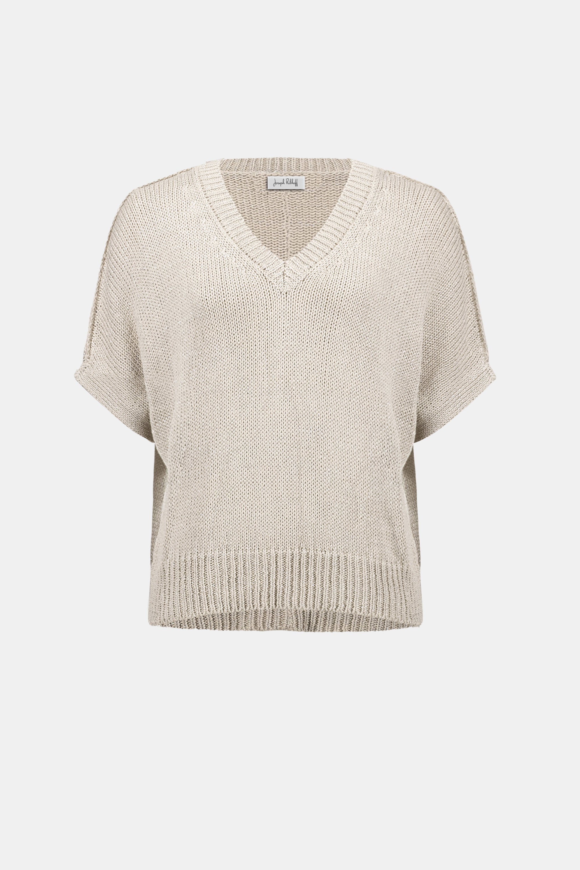 Jospeh Ribkoff Viscose and Lurex Sweater Knit Relaxed Top-262925