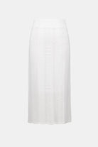 Textured Viscose Sweater Knit Pencil Skirt