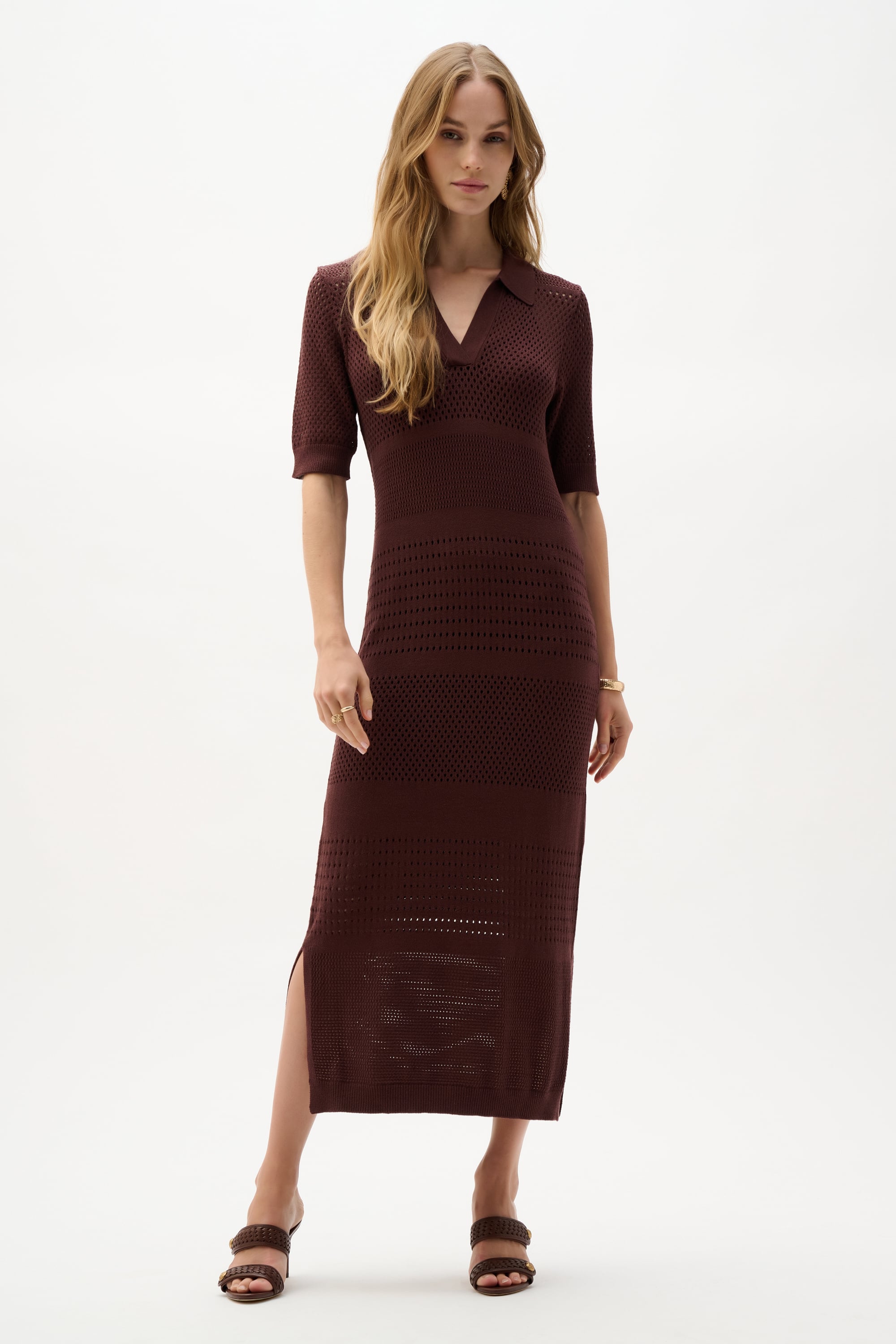 Viscose Sweater Knit Straight Dress