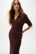 Viscose Sweater Knit Straight Dress