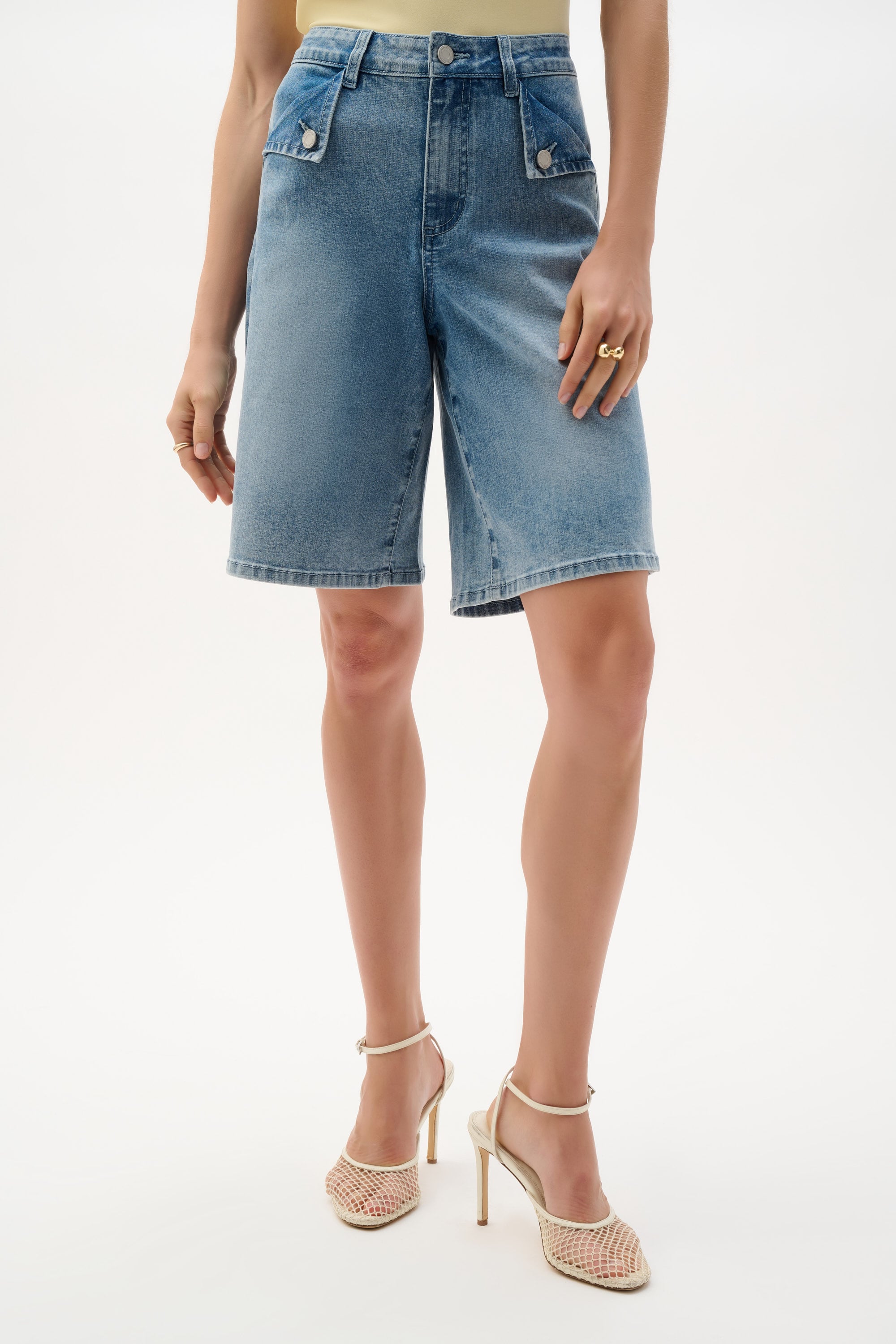 Repreve® Denim Straight Jean Shorts