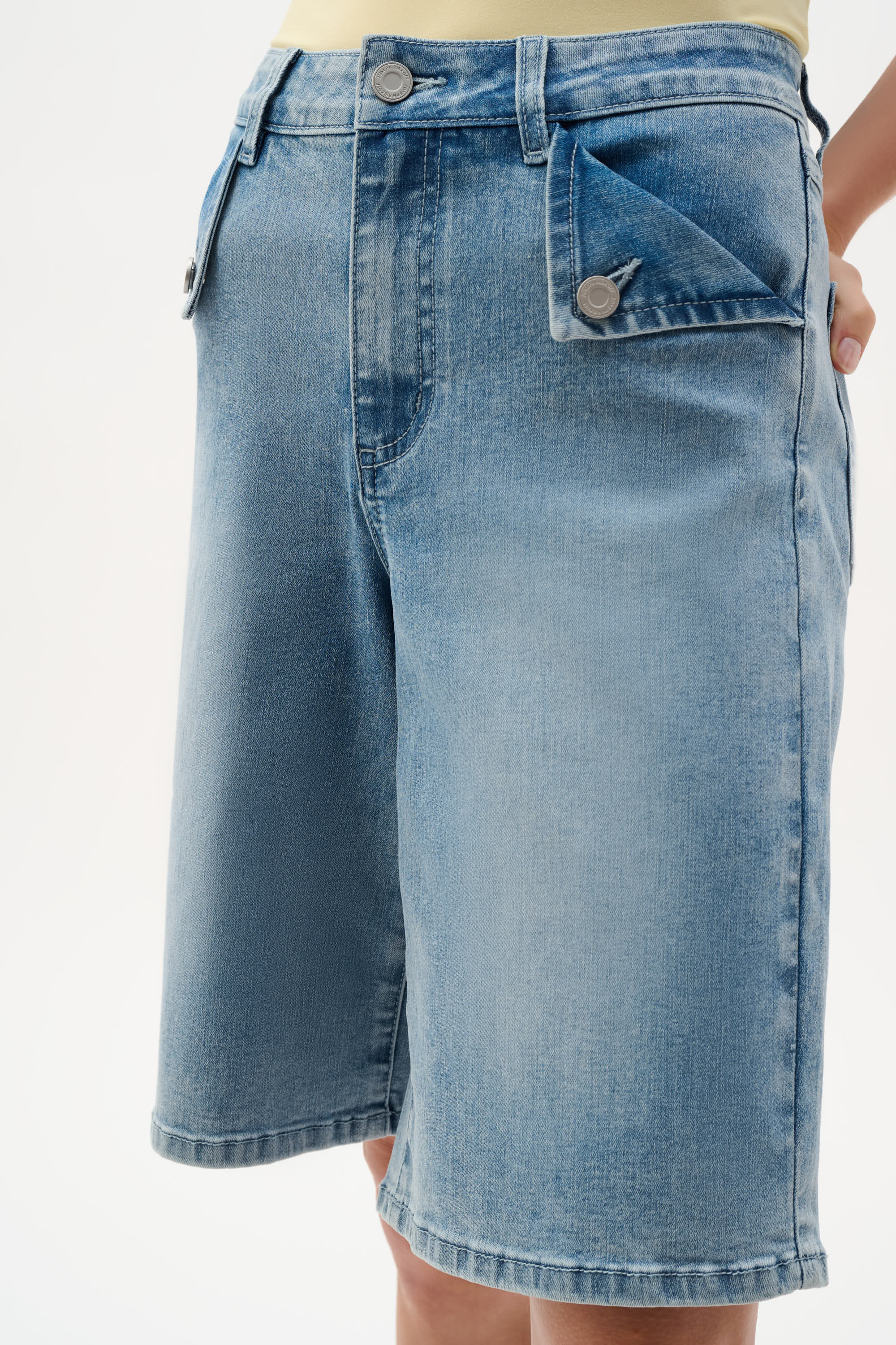 Repreve® Denim Straight Jean Shorts