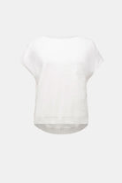 Viscose Sweater Knit Top With Embroidered Flowers
