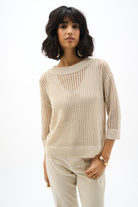 Acrylic Blend Open Stitch Sweater