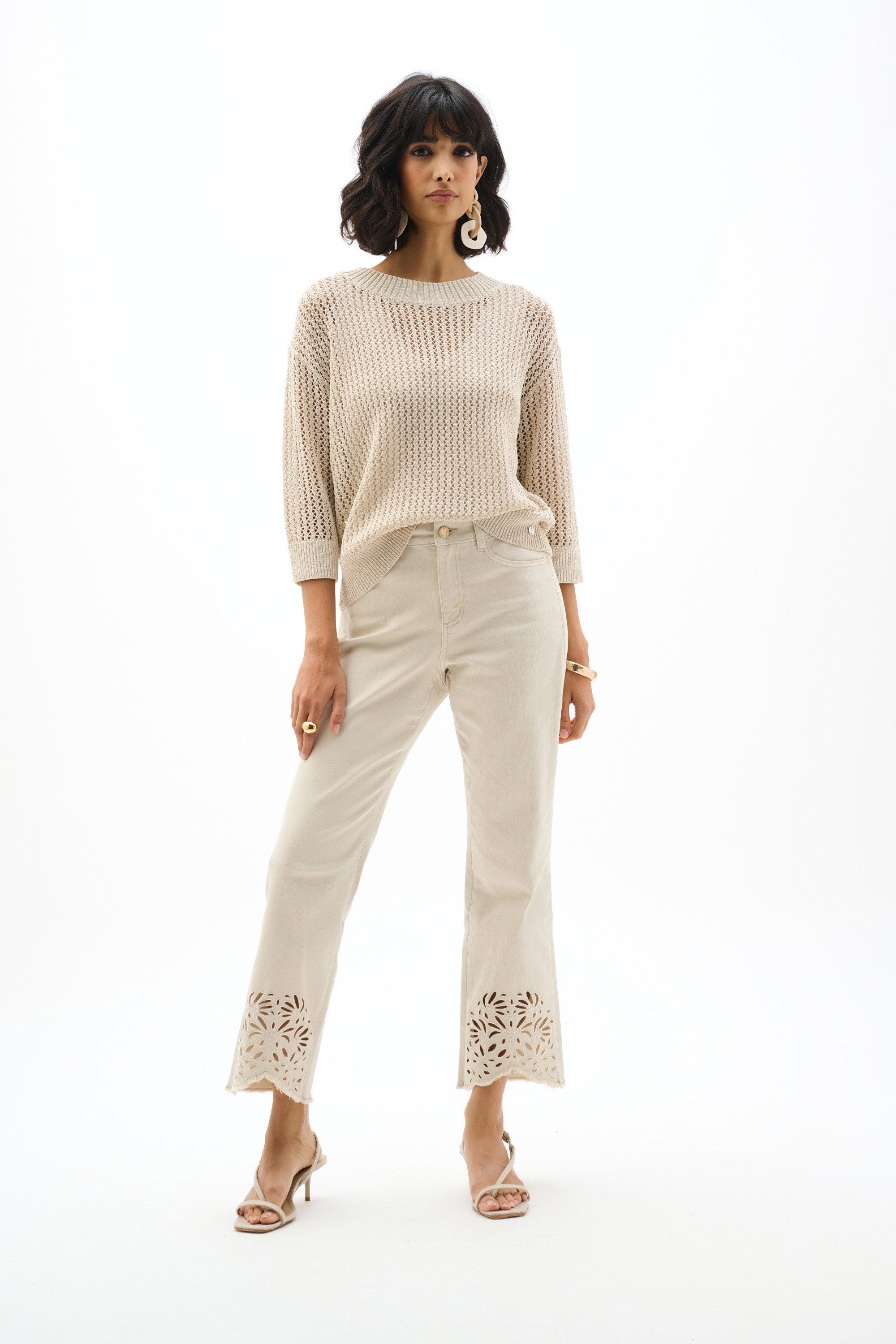 Joseph Ribkoff Acrylic Blend Open Stitch Sweater-262976