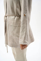Foiled Linen Jacket