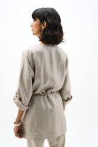 Foiled Linen Jacket