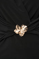 Silky Knit Twist Wrap Top
