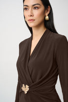 Silky Knit Twist Wrap Top