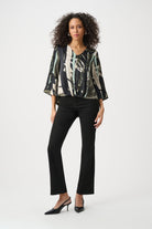 Recycled Satin Abstract Boxy Top