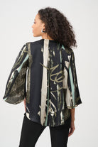 Recycled Satin Abstract Boxy Top