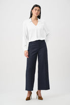 Recycled Satin Shirt-Collar Tunic