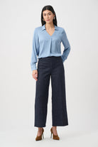 Recycled Satin Shirt-Collar Tunic