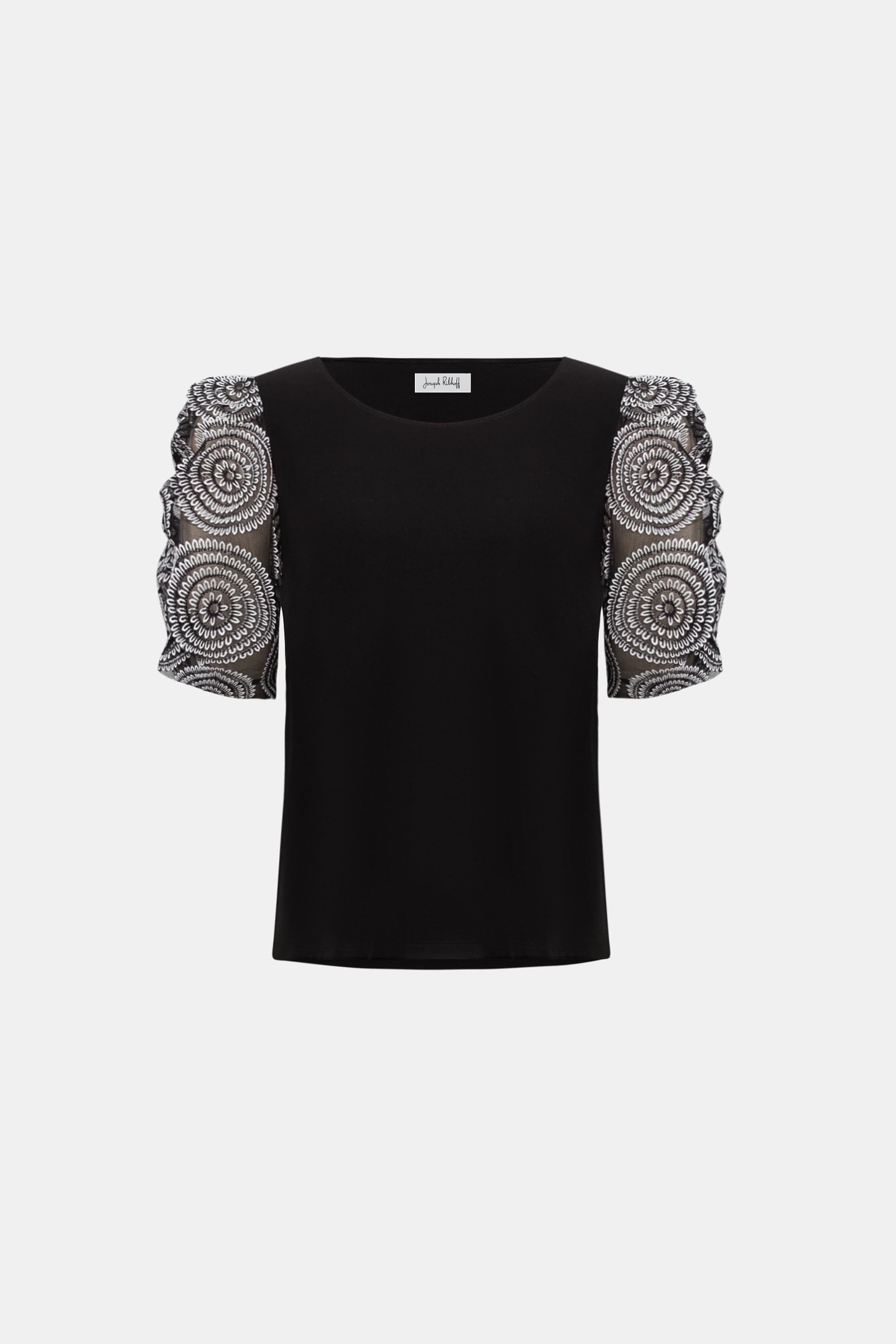 Silky Knit Novelty Sleeve Top