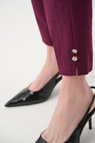 Jacquard Slim Fit Pull-On Pants