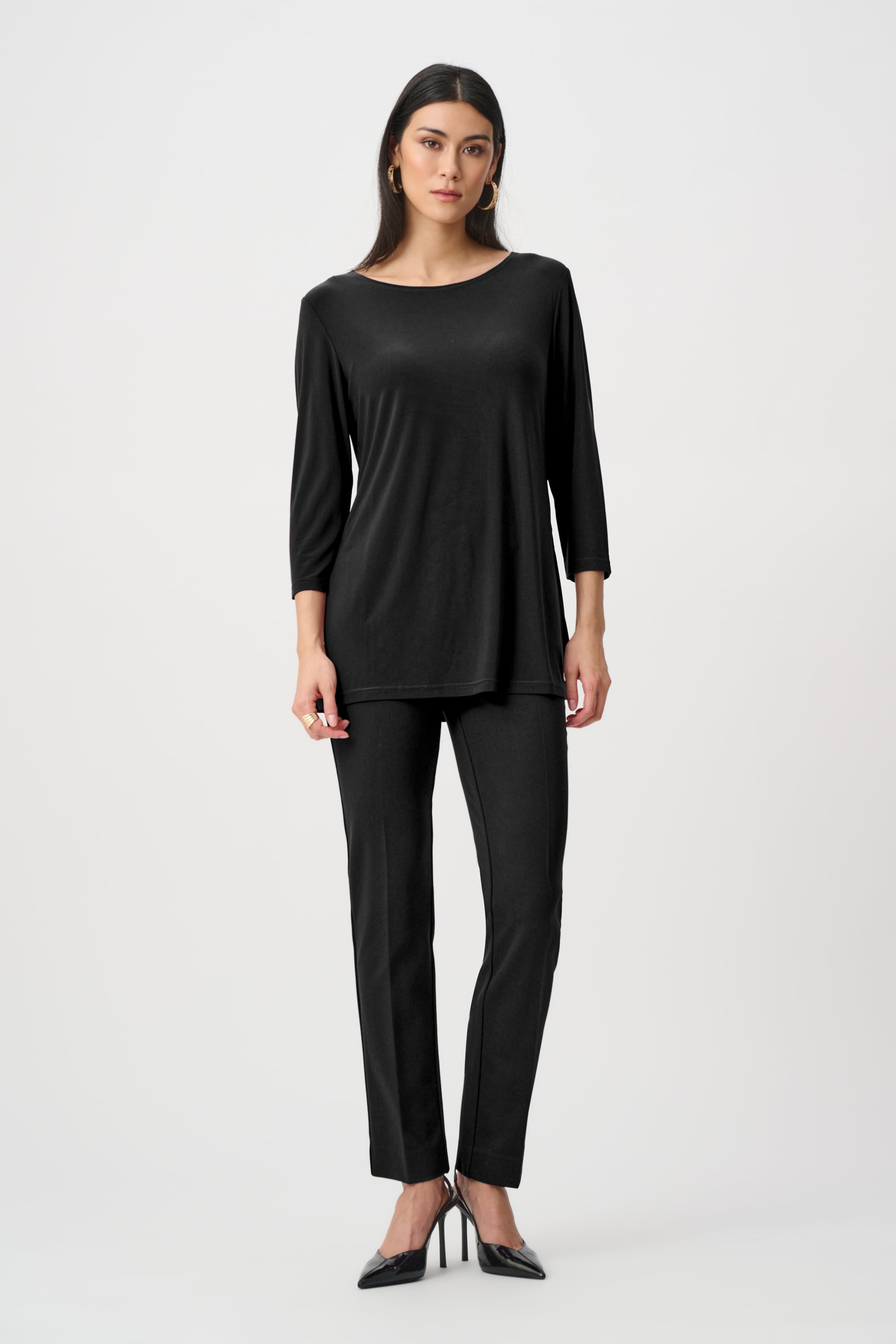 Joseph Ribkoff Heavy Knit Straight Pull-On Pants-263045, colour 11