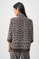 Recycled Woven Chain Print Boxy Top