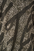 Silky Knit Abstract Print Straight Blazer