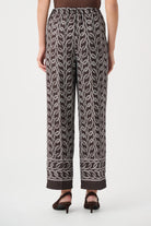Recycled Woven Chain Print Pull-On Pants