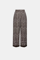 Recycled Woven Chain Print Pull-On Pants