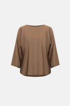 Recycled Satin Boat-Neck Tunic