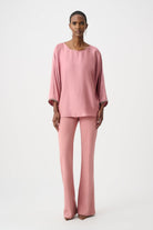 Recycled Satin Boat-Neck Tunic