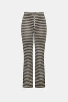 Jacquard Geometric Straight Pull-On Pants