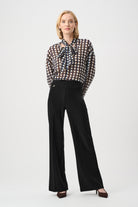 Silky Knit Wide-Leg Pull-On Pants