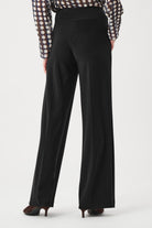 Silky Knit Wide-Leg Pull-On Pants