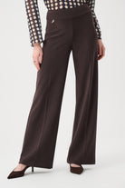 Silky Knit Wide-Leg Pull-On Pants
