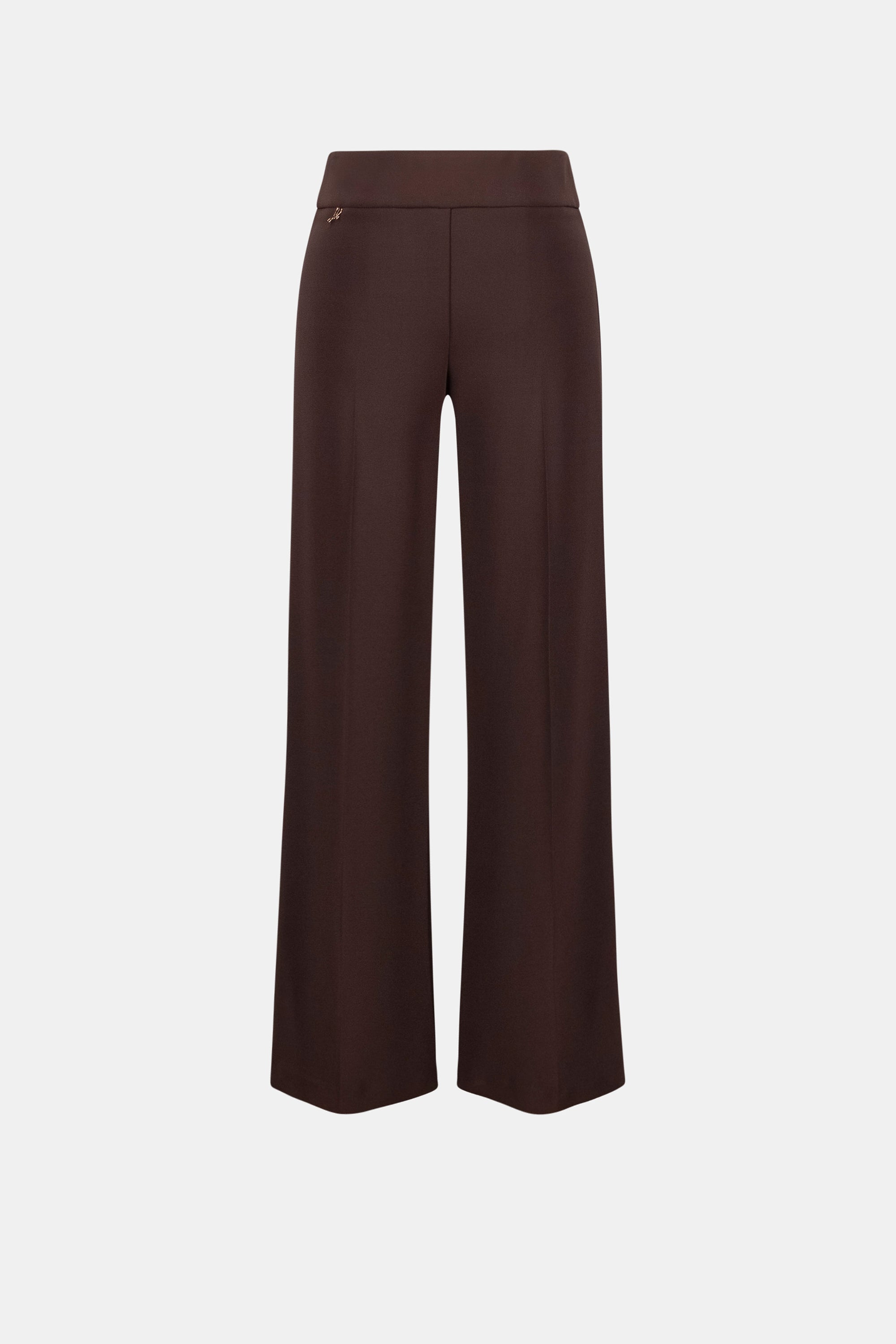 Silky Knit Wide-Leg Pull-On Pants