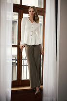 Silky Knit Wide-Leg Pull-On Pants