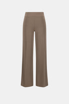 Silky Knit Wide-Leg Pull-On Pants