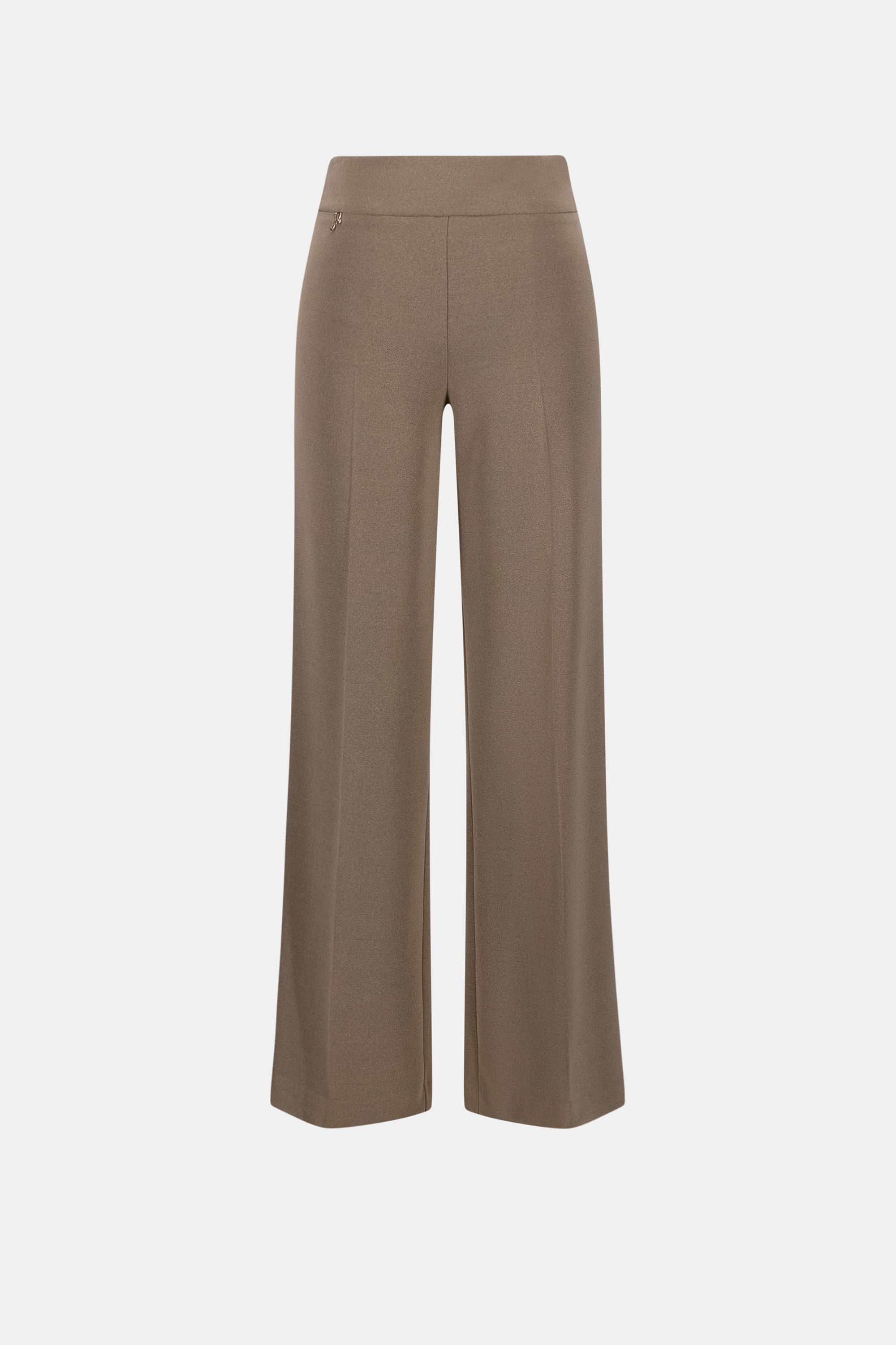 Silky Knit Wide-Leg Pull-On Pants