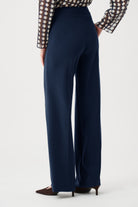 Silky Knit Wide-Leg Pull-On Pants