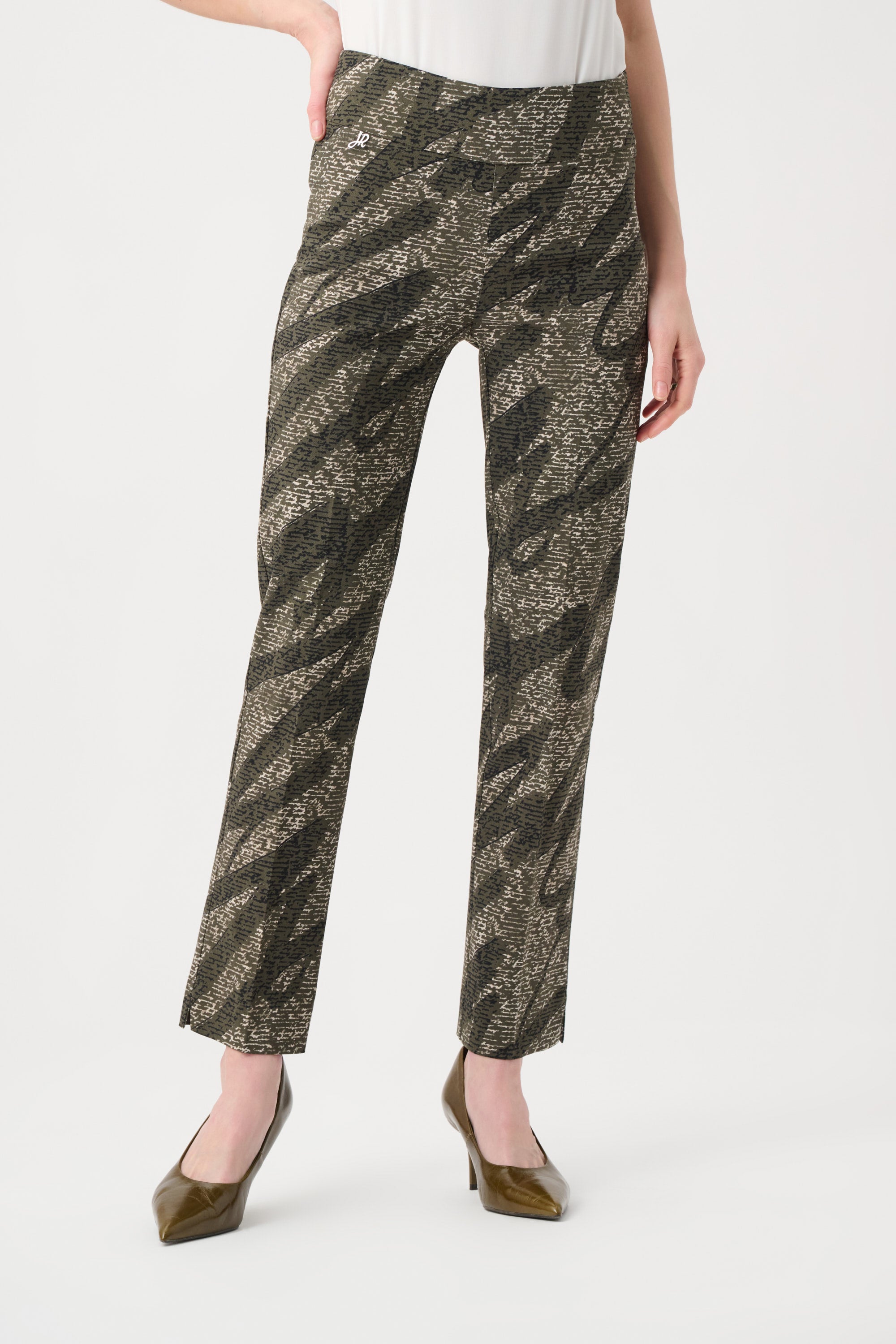 Millennium Abstract Print Pull-On Pants