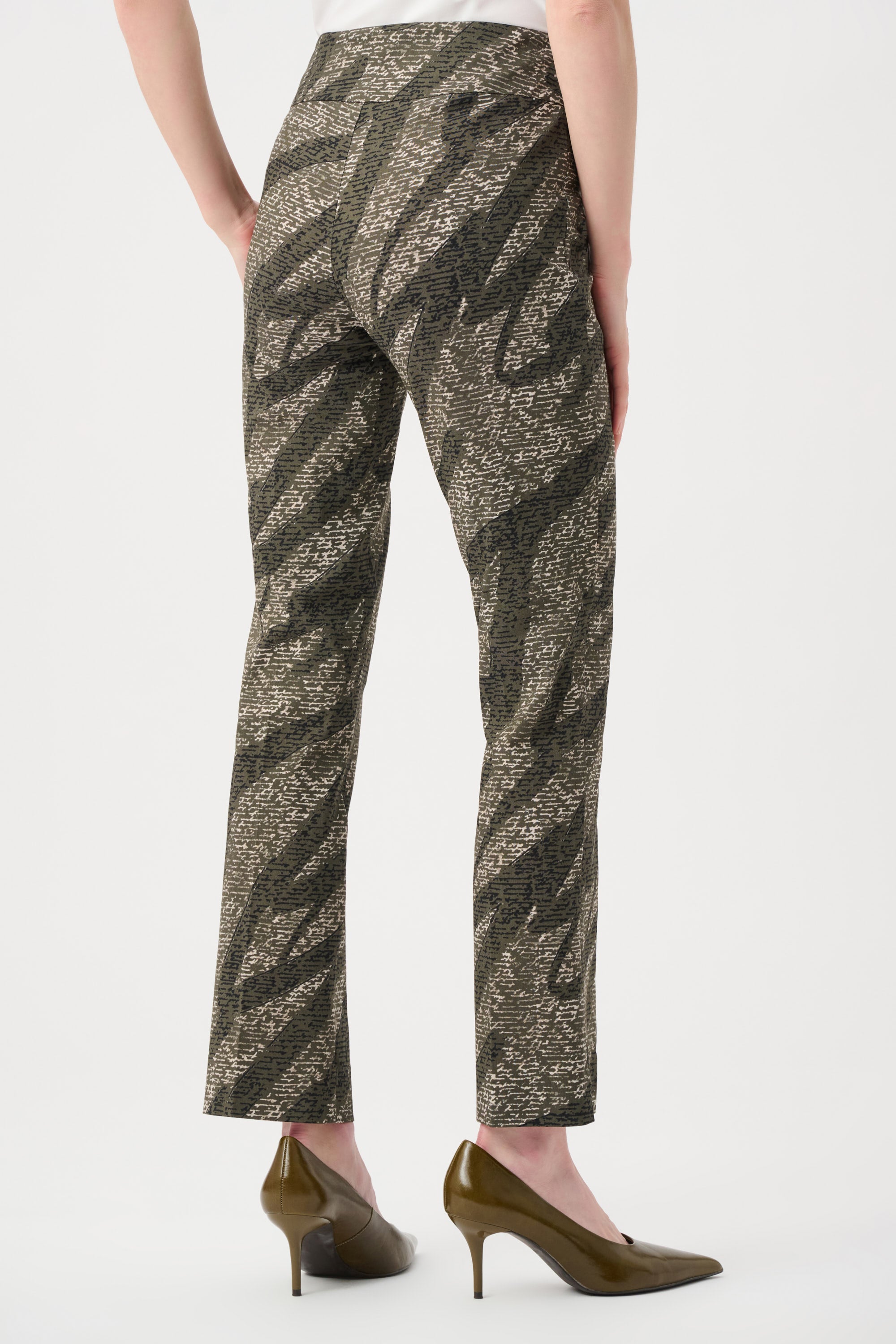 Millennium Abstract Print Pull-On Pants