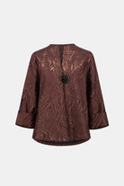 Woven Jacquard Animal Trapeze Jacket