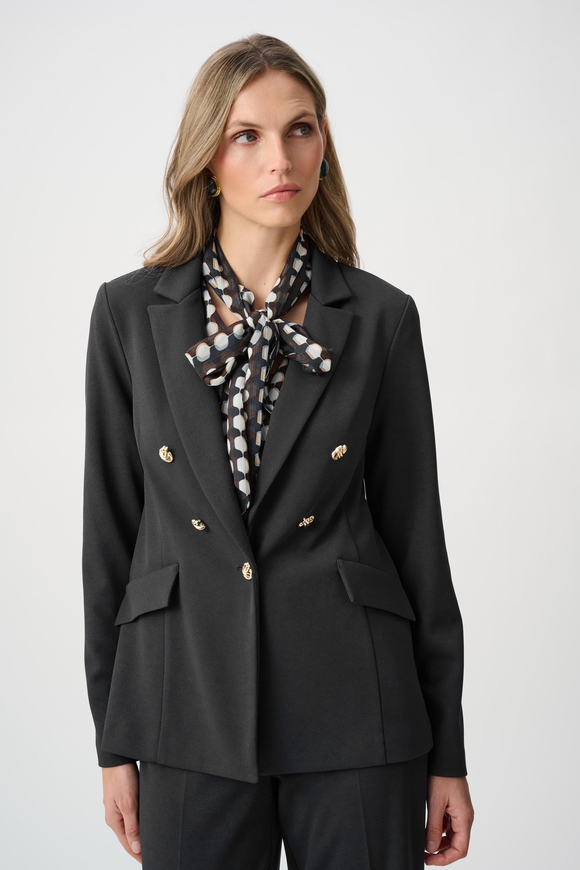 Joseph Ribkoff Scuba Crepe Fitted Blazer-263086, colour 11