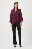 Bubble Jacquard & Memory Straight Top