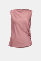Recycled Satin Sleeveless Cowl Top