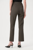 Geometric Jacquard Straight Pull On Pant