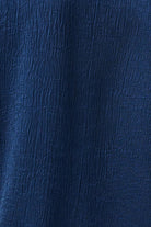 Crushed Satin Straight V-Neck Top