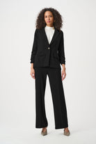 Melange Silky Knit Straight Blazer