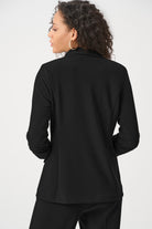 Melange Silky Knit Straight Blazer