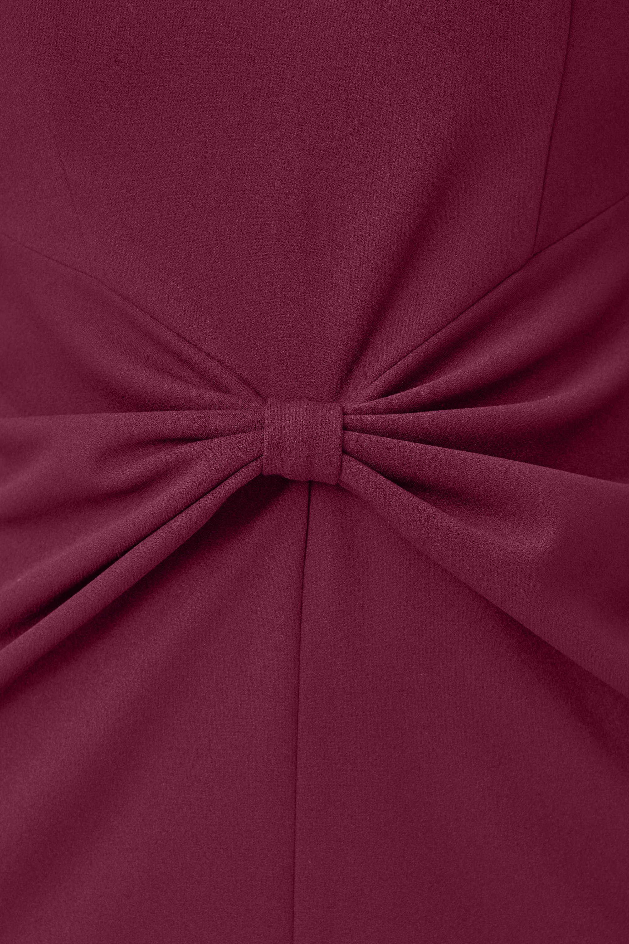 Scuba Crepe Knotted-Waist Sheath Dress