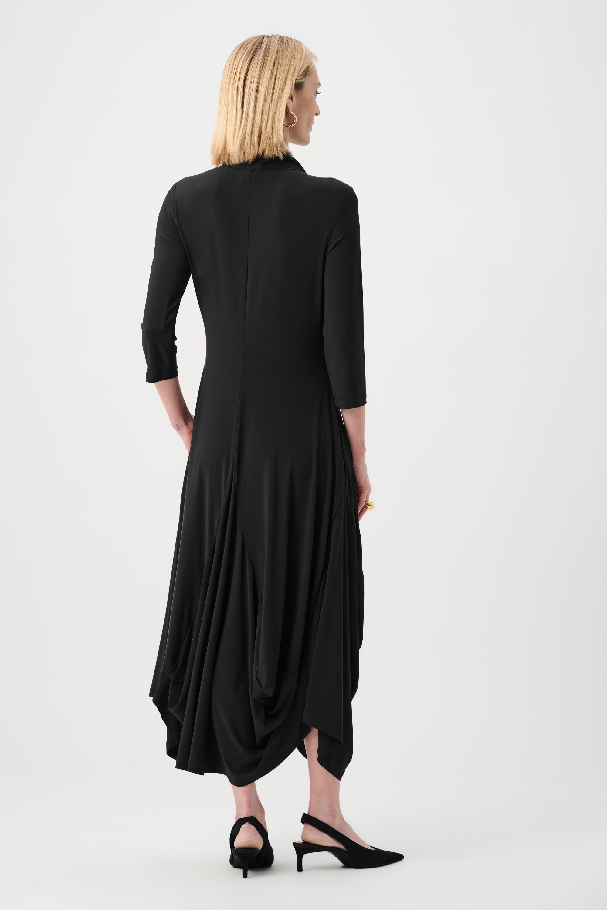 Silky Knit And Memory Cocoon Dress
