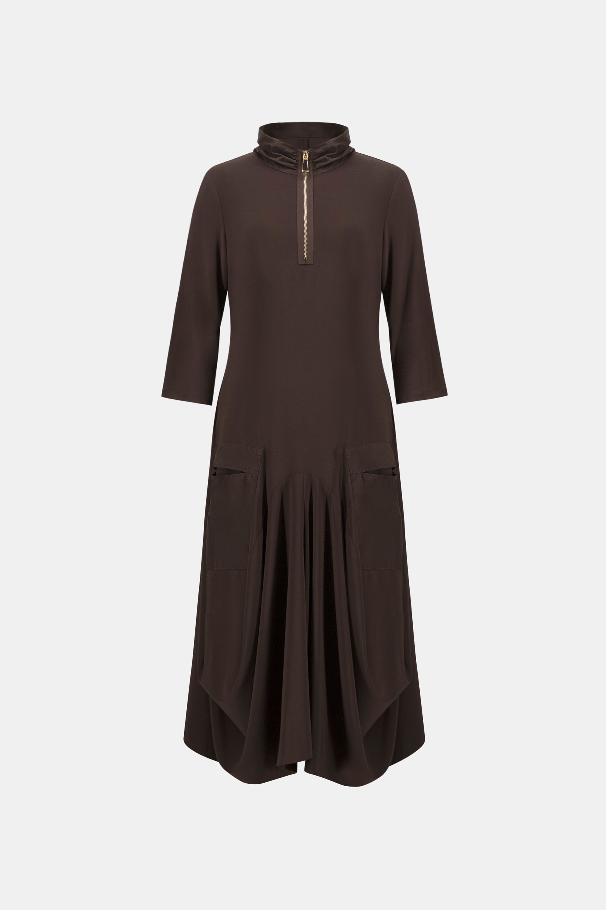 Silky Knit And Memory Cocoon Dress